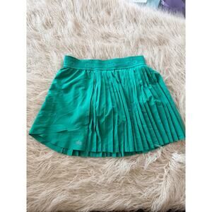 Like New Alo Yoga Emerald Green Aces Tennis Mini Skirt